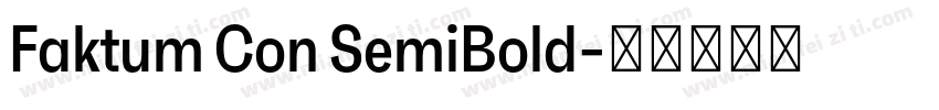 Faktum Con SemiBold字体转换